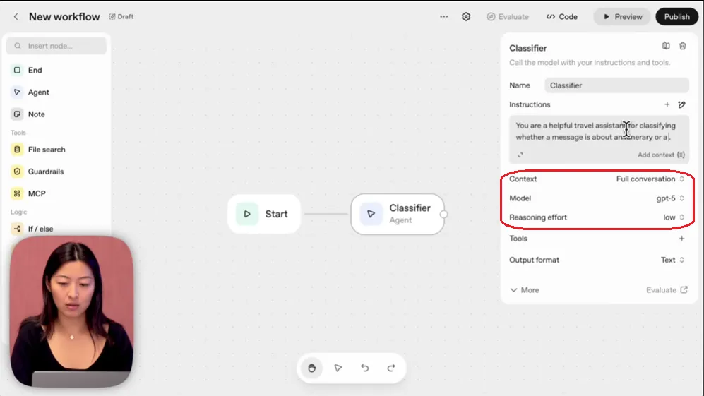 OpenAI Agent Builder Demo Workflow | The India Portfolio