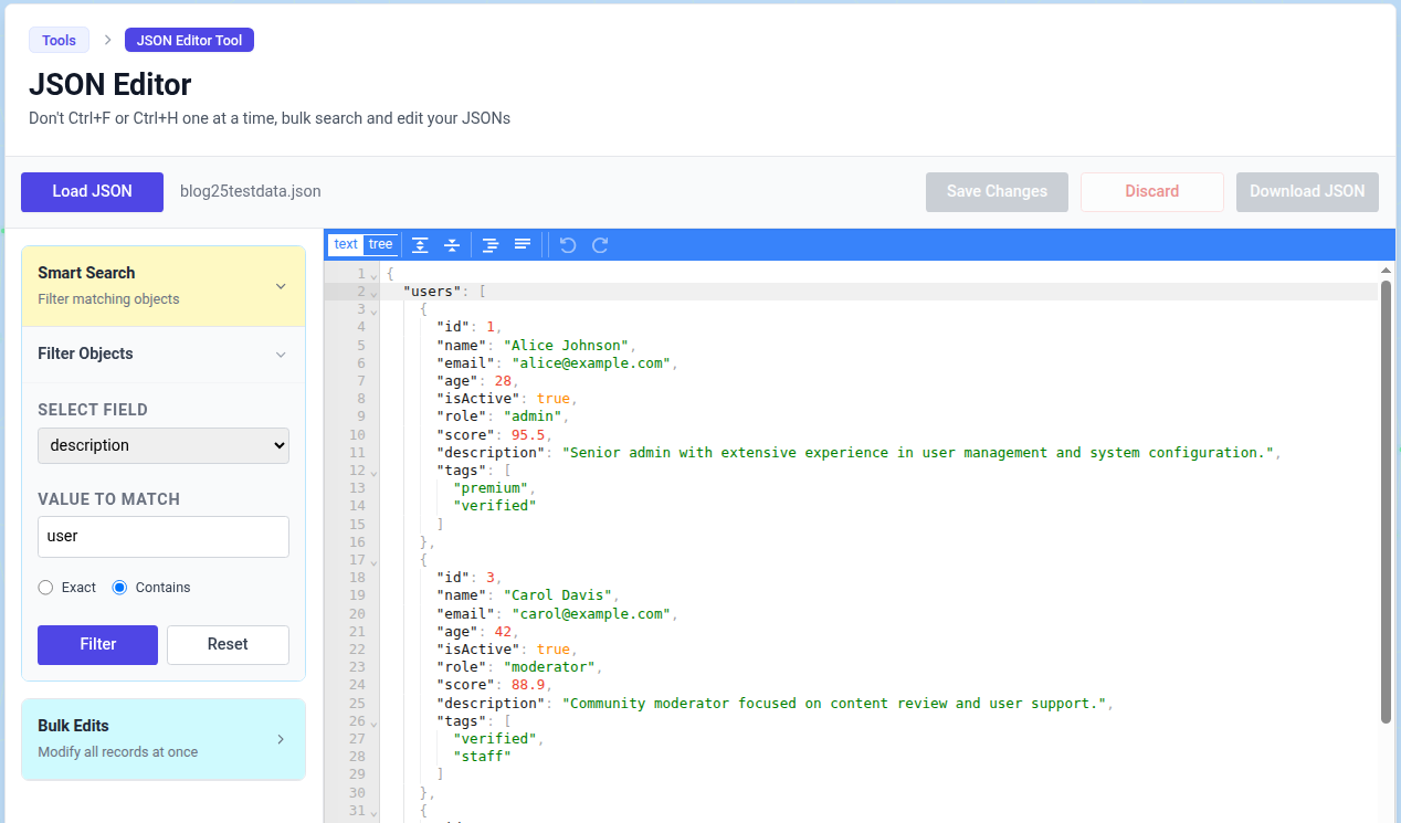 Smart Search Filtering | The India Portfolio