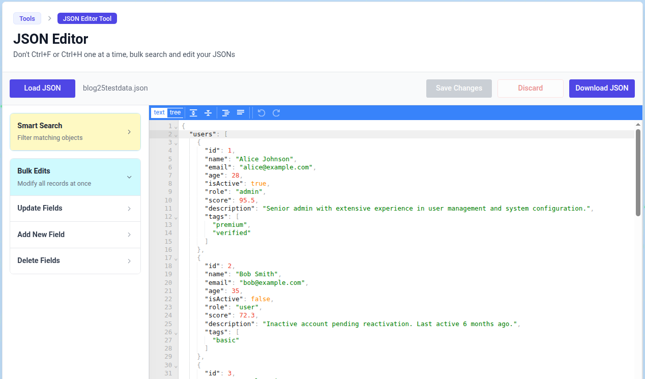 Bulk Update Example | The India Portfolio